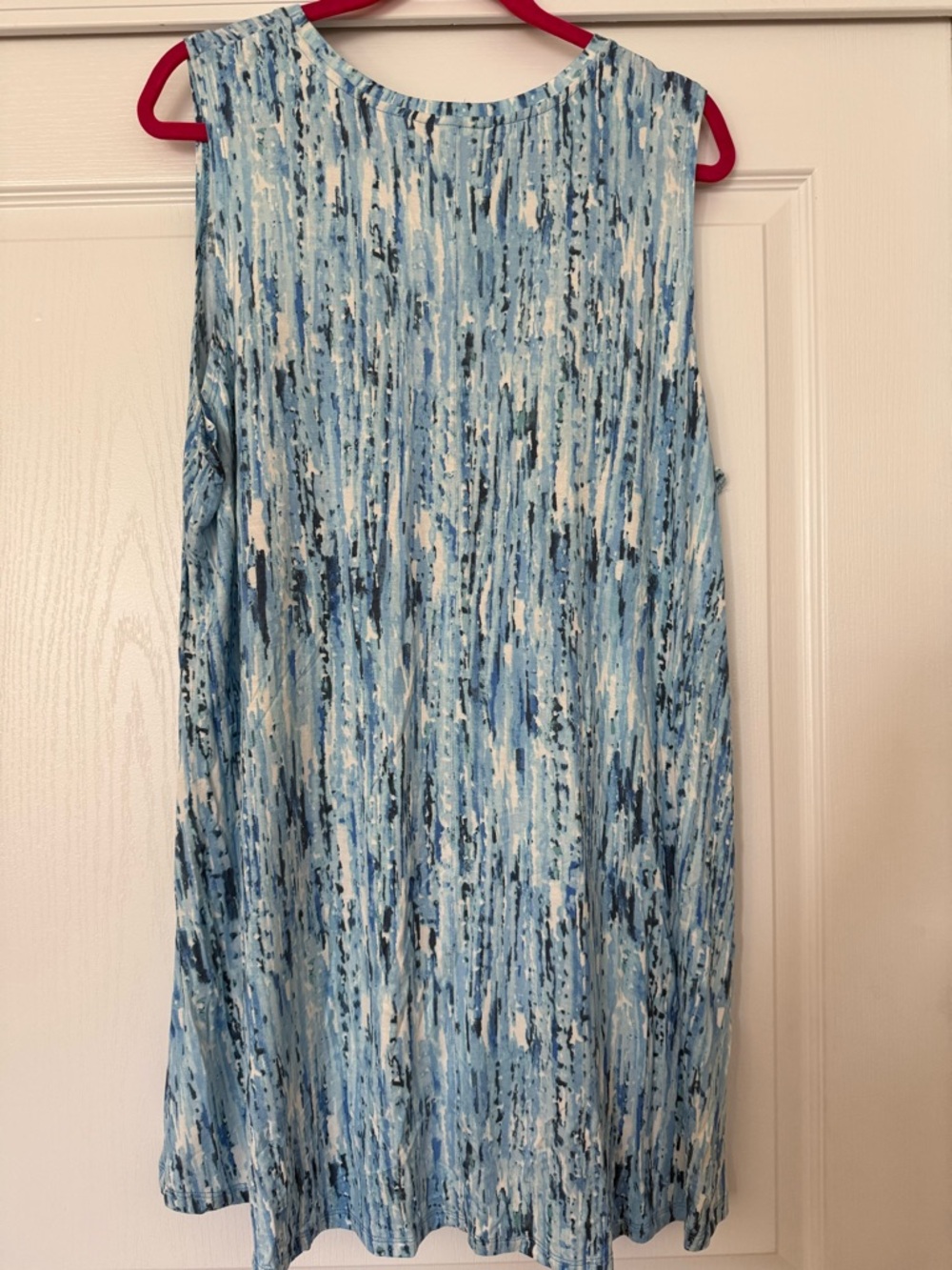 Logo Layers Blue Abstract Print Tunic - Picture 4 of 4